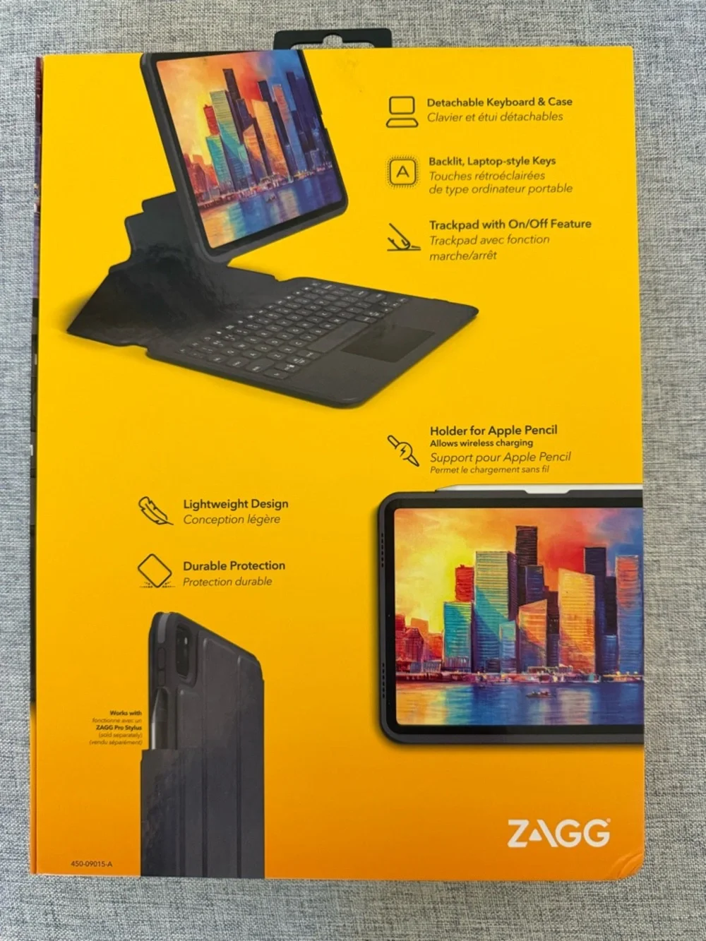 ZAGG Pro Keys Detachable Case & Wireless Keyboard with Trackpad